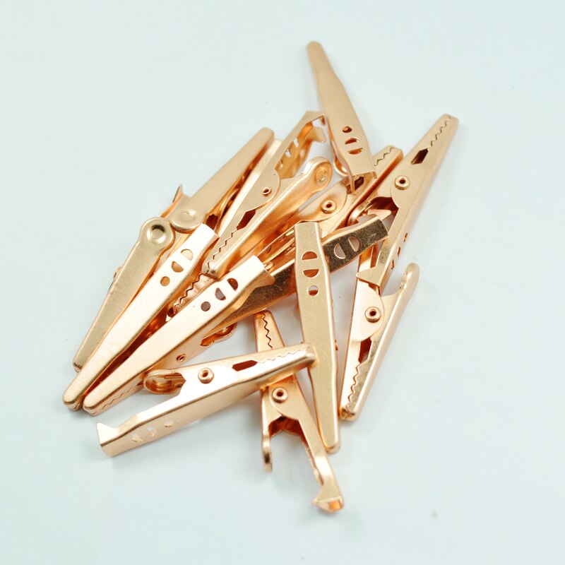 10 STKS Zwart Rood Zacht Plastic Coated Testen Probe Alligator Clips Crocodile Test Clip Wholease rood koper Hoge gedrag