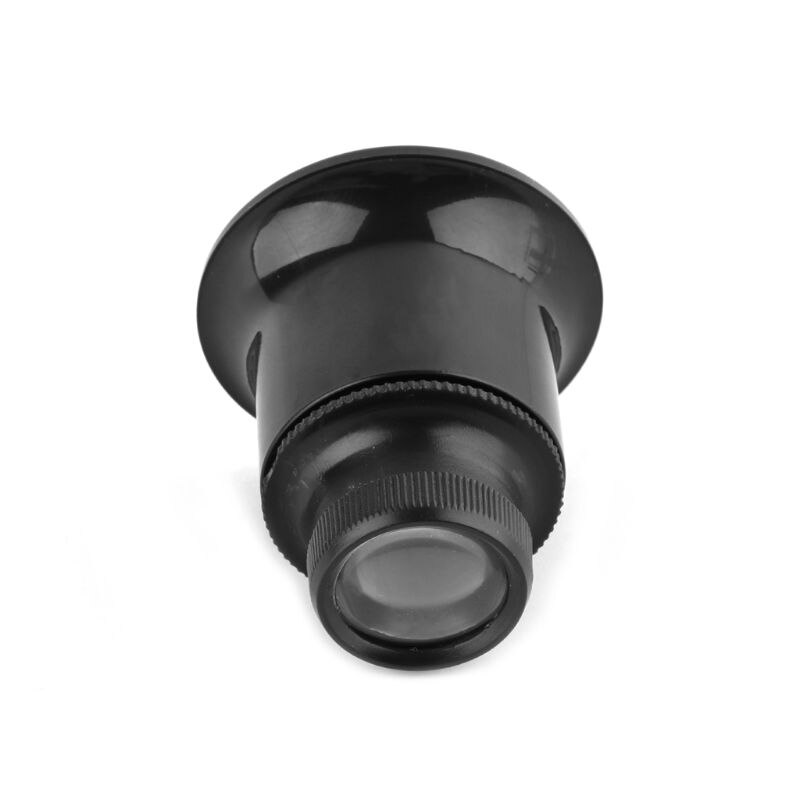 Lente de aumento Monocular 20X para joyería, reparación de relojes, lupa Monocular, lupa negra