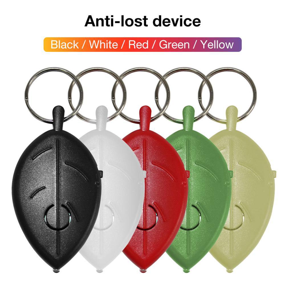 Voice Control Mini Key Finder Ring Anti Verloren Blad Fluitje Key Finder Knipperende Piepen Afstandsbediening Tas Portemonnee Locator Anti Verloren apparaat