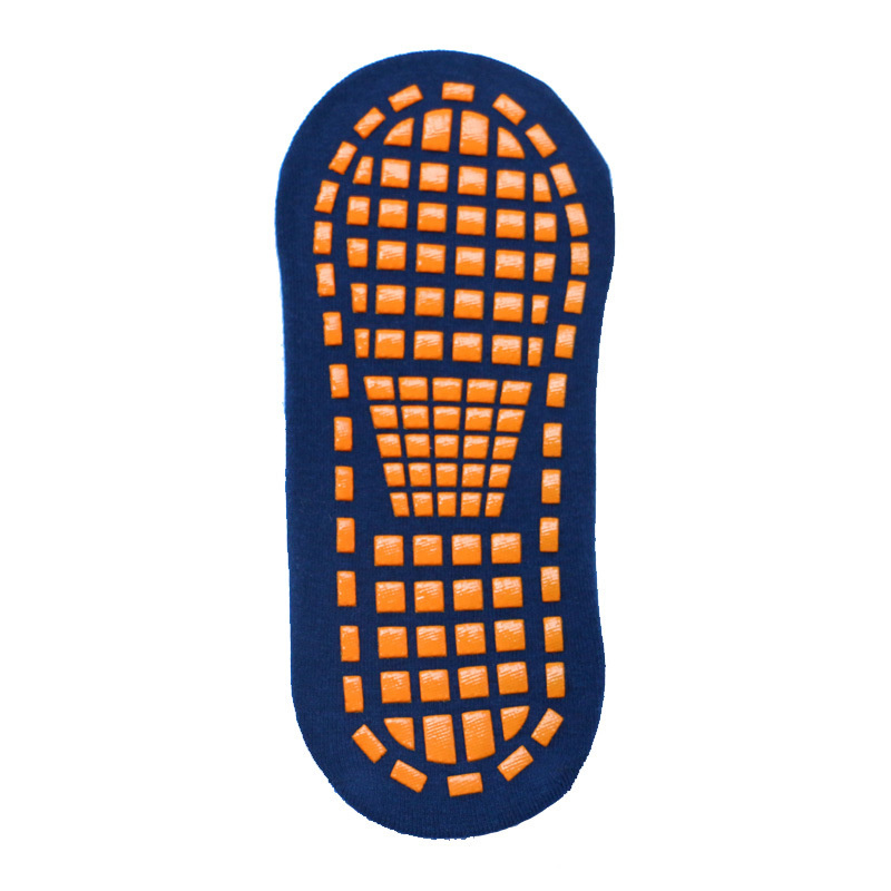 Calcetines antideslizantes con trampolín para mujer, medias antideslizantes con pinzas adhesivas para Pilates, Ballet, Barre y Yoga: M / Azul