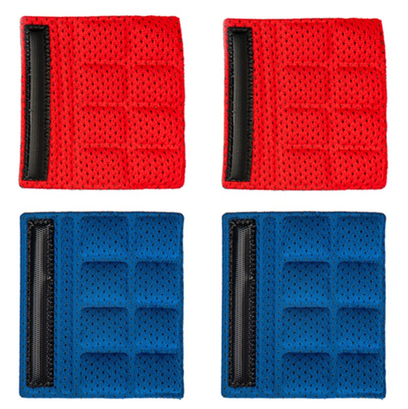 Helmet Chin Pads Foam Pads Set Chin Strap Padding Replacement Universal for Cycling Bike Motorcycle Helmet 4PCS: Red 2PCS Blue 2PCS