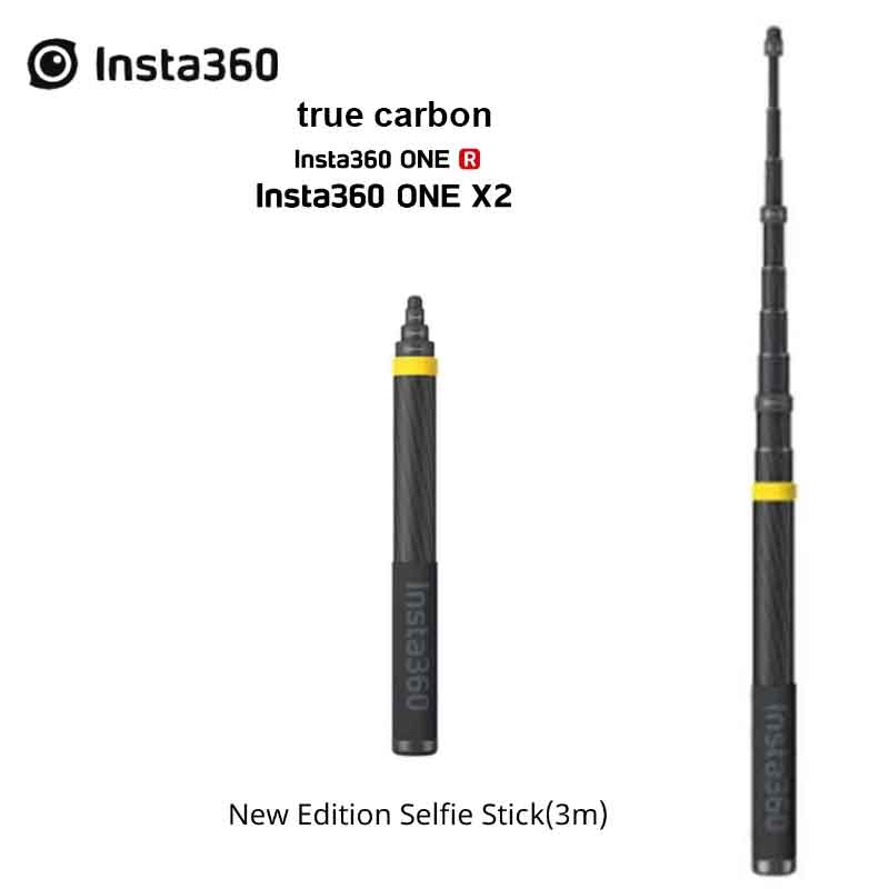 Insta360 Neue Version 3m Ultra-lange Extended Edition Carbon Faser Selfie Stick Zubehör Für Insta 360 EINE X2/EIN R/ONE X