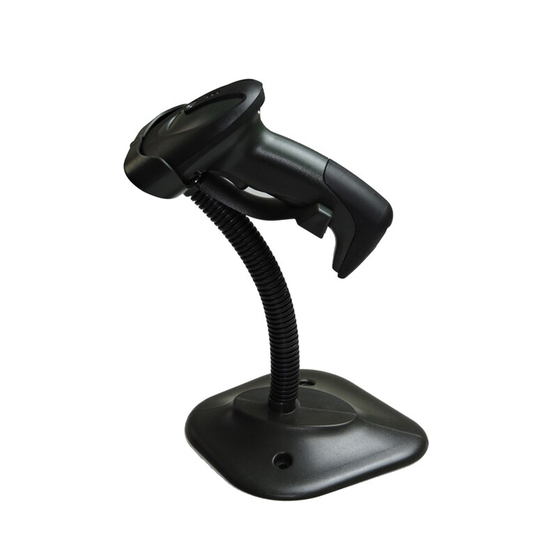 1D wired barcode scanner with stand