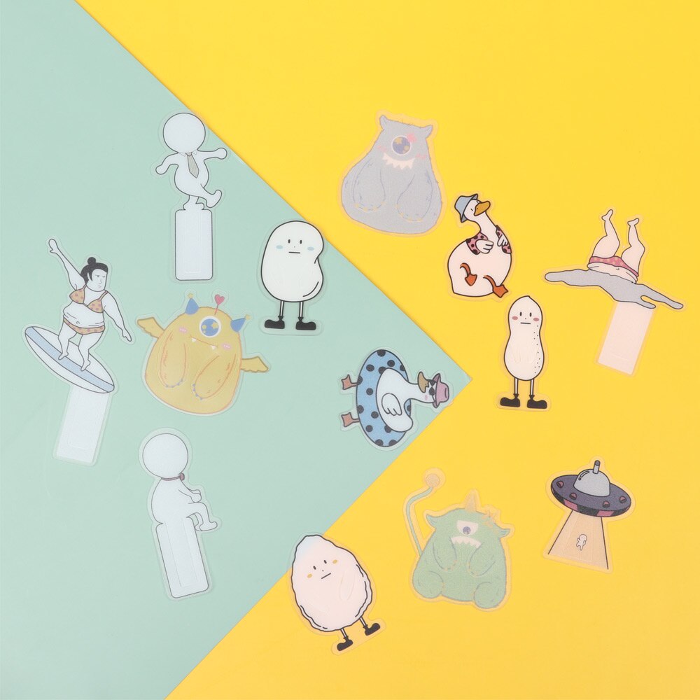 5Pcs Boxed Funny Mini Bookmark Book Pagination Clip Students Hollow Book Page Folder