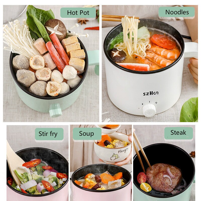 Electric Cooker Dormitory Multi+cooker Household Multicooker For Pot Cooking And Frying And Steak Office Easy Cooking 220V