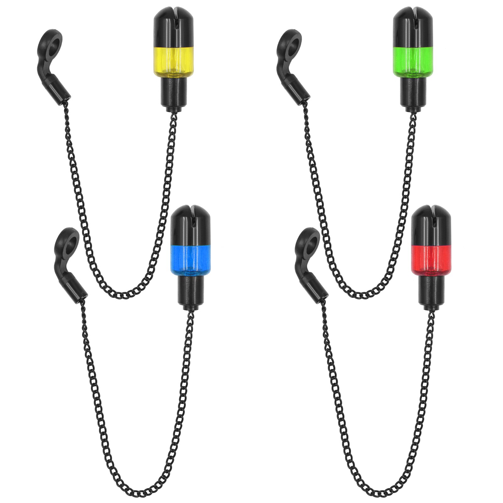 JY-SW-8 Vissen Swinger Keten Alert Swinger Bite Alarm Hanger Swinger Visgerei Vissen Alarm Kit Vis Gereedschap Accessoires: 4PCS
