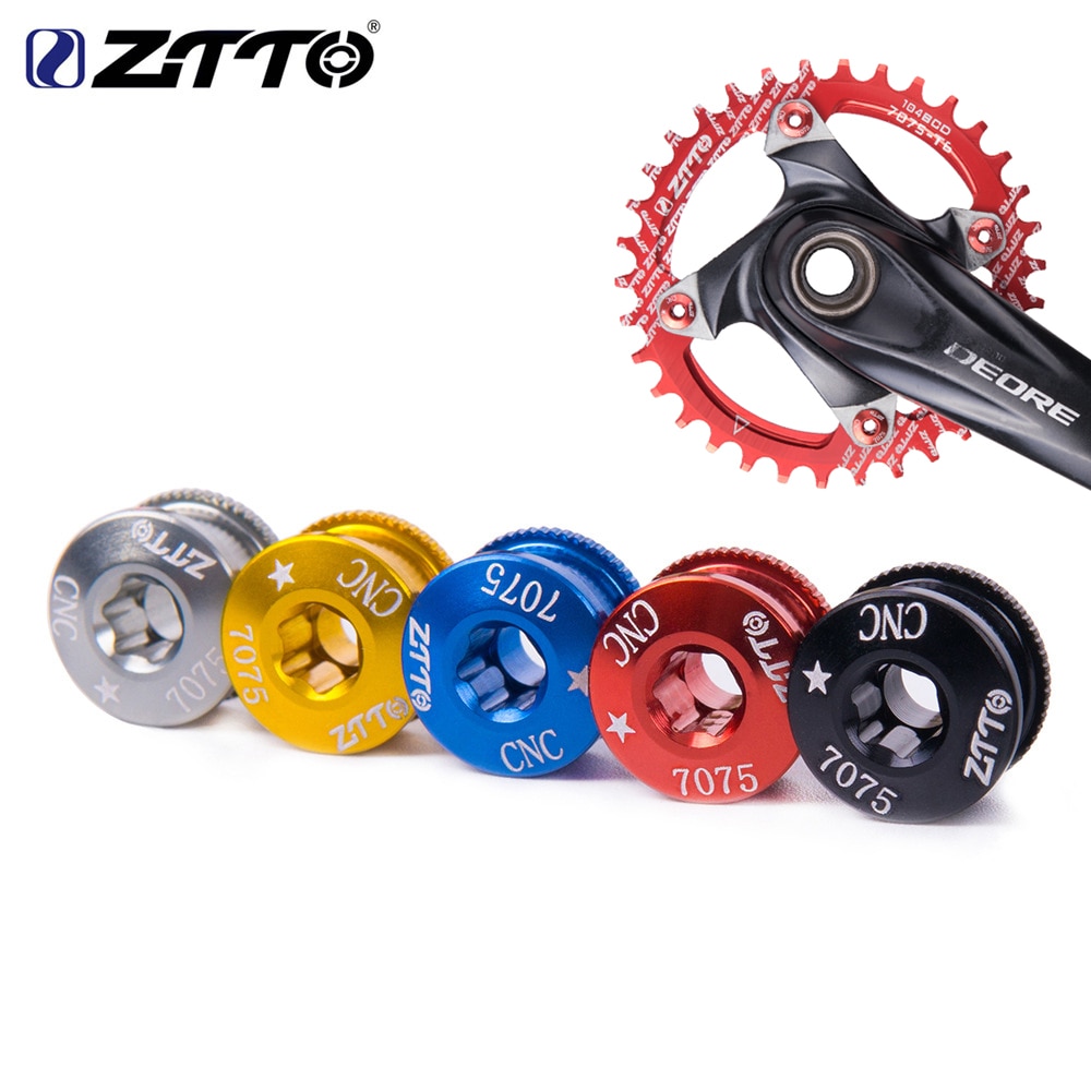 Ztto 5 stuks mtb racefiets fiets kettingbladbouten cnc kettingbladschroeven voor onderdelen crankstel fietsonderdelen