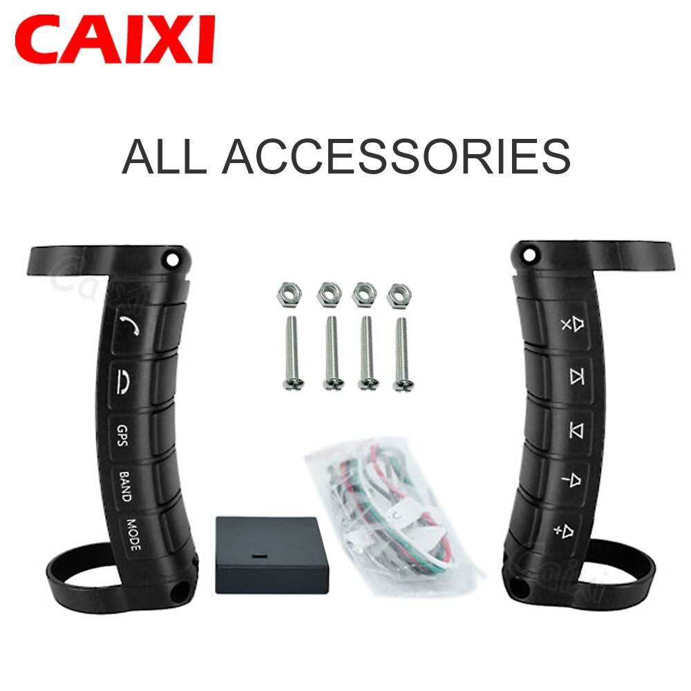 Caixi Auto Stuurwiel Knop Afstandsbediening Universele Afstandsbediening Bluetooth Draadloze Voor 2din Radio Auto Android Speler