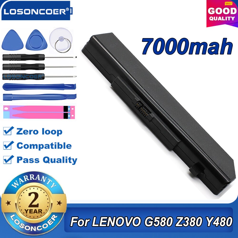 6 Cells Laptop Battery FOR LENOVO G580 Z380 Z380AM Y480 G480 V480 Y580 G580AM L11M6Y01 L11L6Y01 L11L6F01 L11L6R01 L11N6R01