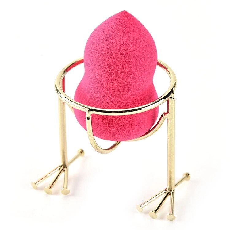 1pc sminkesvamp pudderstativ eggpulver puff brakett boks tørketrommel arrangør skjønnhetshylle holder skrivebordsoppbevaring