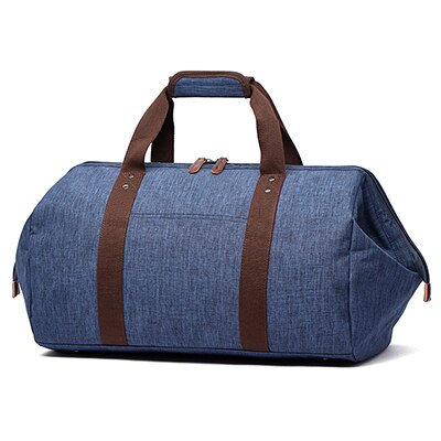 Mannen Reistassen Handbagage Vrouwen Plunjezakken Reizen Tote Grote Weekend Bag Overnight Unisex Waterdichte Tote Hand Duurzaam: Blue