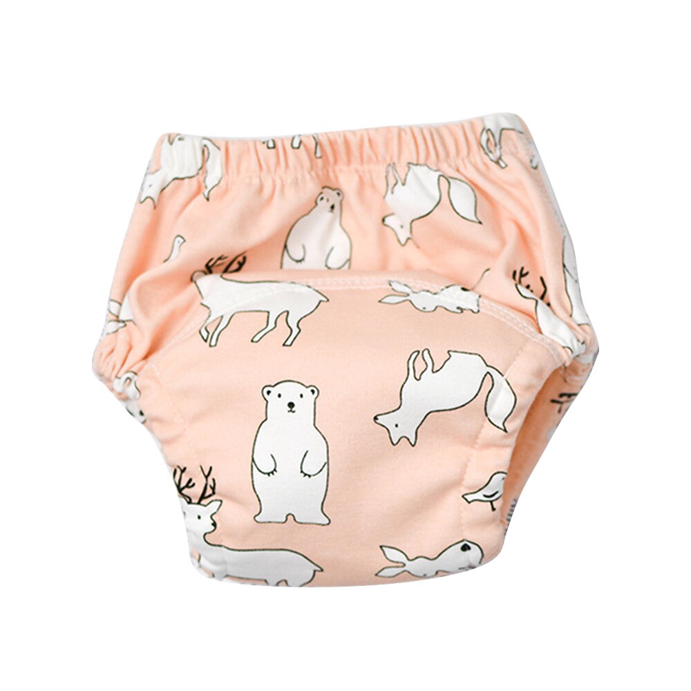 Baby Infant Toddler Waterproof Training Pants Cotton Changing Nappy Cloth Diaper Panties Reusable Washable 6 Layers Crotch: bear / 7-13kg