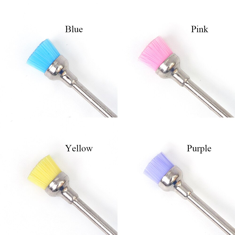 1 Uds. Cepillo de limpieza de uñas broca para manicura eléctrica herramientas de pulido artístico de uñas de Color aleatorio broca de uñas BENJ102