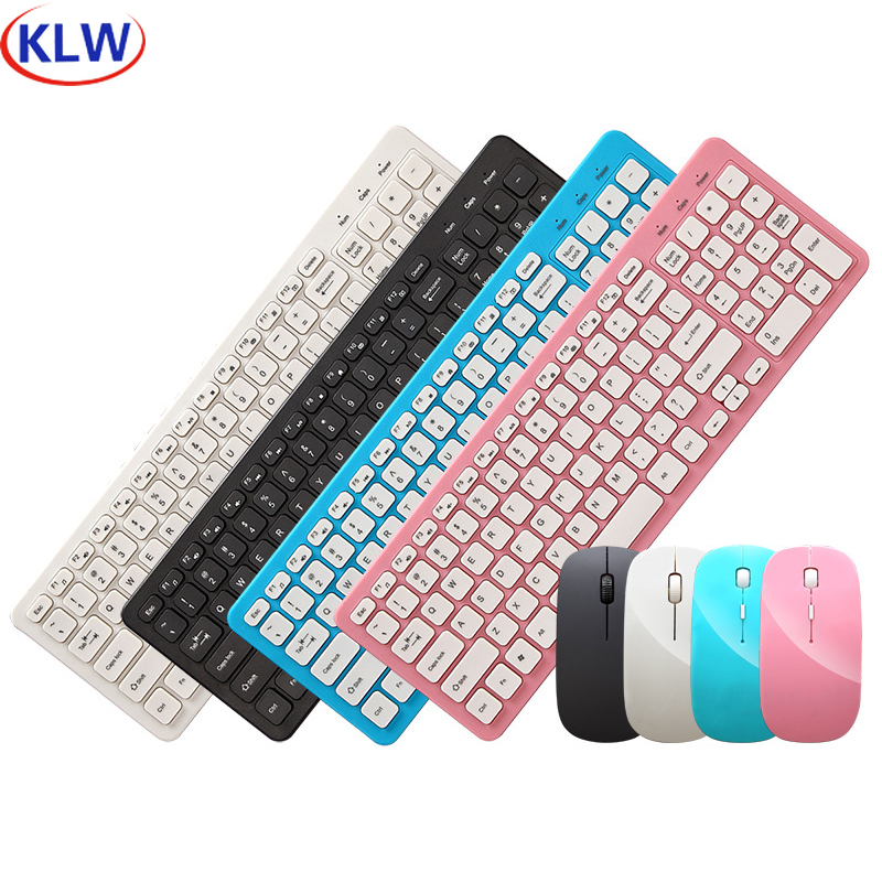 Wireless Mouse Keyboard Set Office Gaming 4 Keys Mouse 96 Keys Keyboard For Notebook Computer 3-Speed Micro USB Receiver