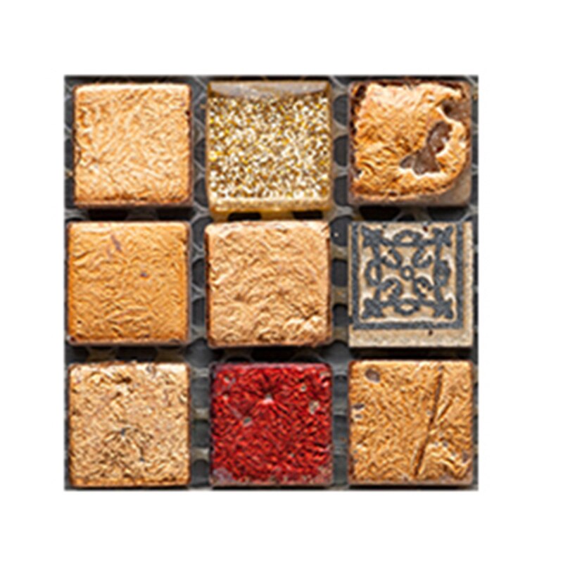 10PCS Wall Sticker Kitchen Backsplash Self-adhesive 3D PVC Mosaic Tile Waterproof DIY Wallpaper Modern Home Decoration: MSC046