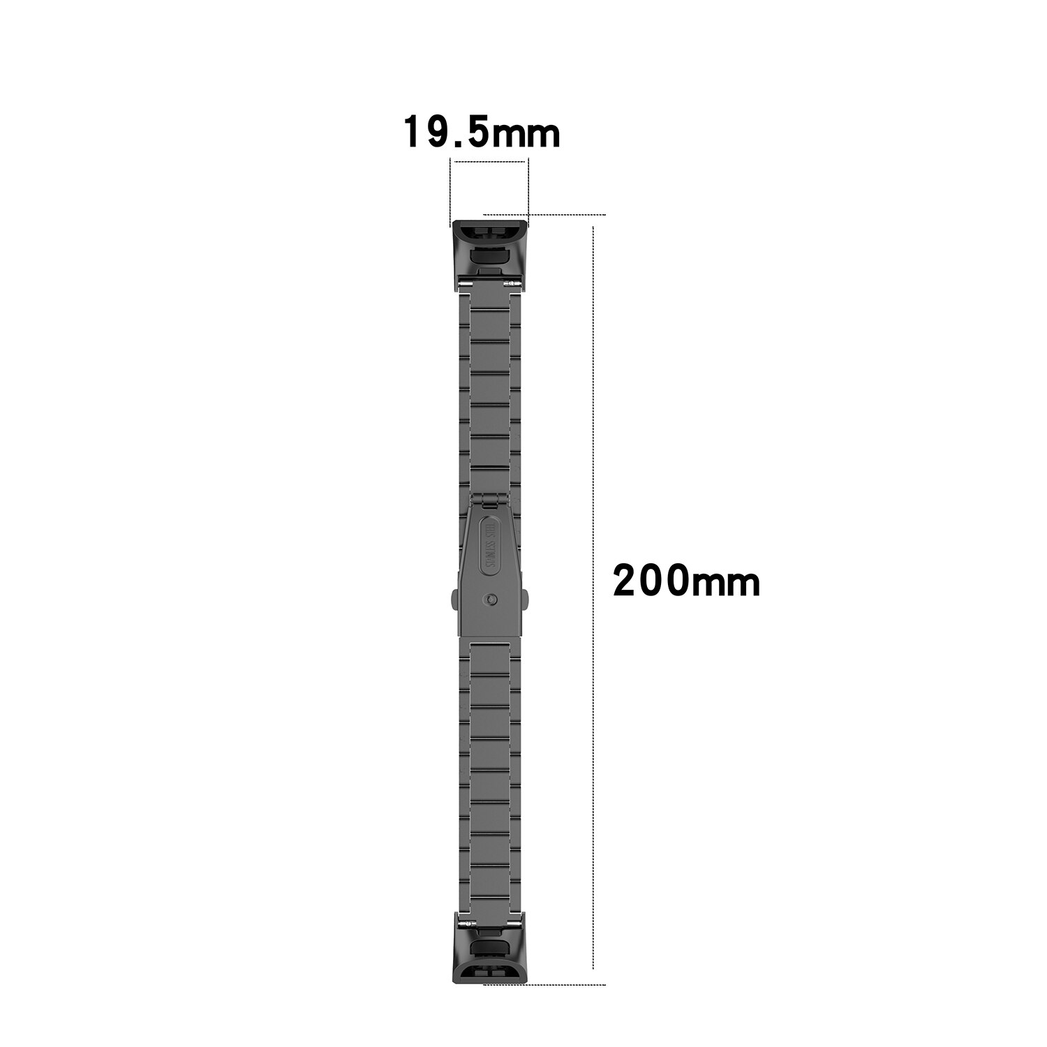 Pulsera ajustable de acero inoxidable para Honor Band 5 y Band 4 correas con correa de Metal sólido para Huawei con herramienta