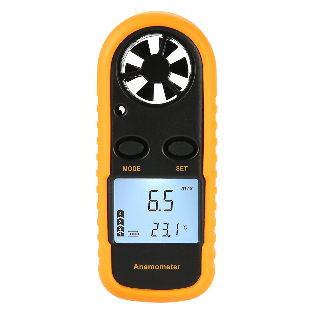 Digital Anemometer Wind Speed Meter GM816 Wind Speed Gauge Meter -10 ~ 45C Temperature Tester Anemometro with Backlight Display