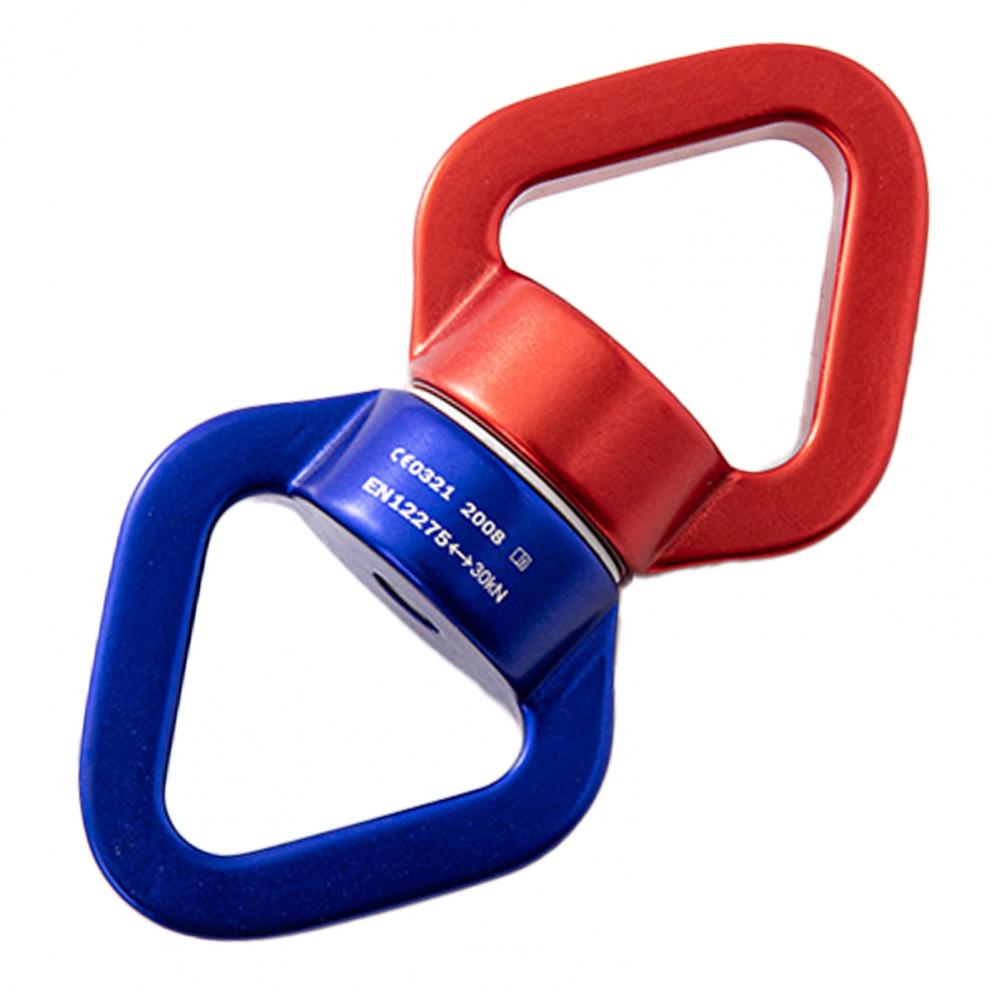 Columpio giratorio de 10,5x5,5 cm, aleación de aluminio, 30KN, anillo giratorio, conector de hamaca aérea para Yoga, rodamiento de escalada en roca, gancho giratorio: Verde