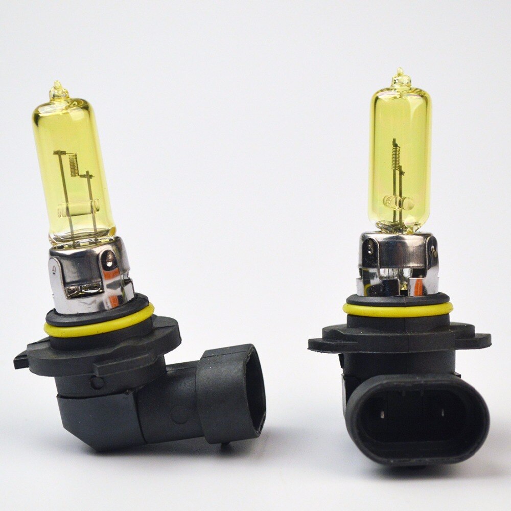 Hippcron Halogen Lamp HB3 9005 12V 60W Yellow Glass 2 PCS 3000K Quartz Glass Car HeadLight Automotive Bulb