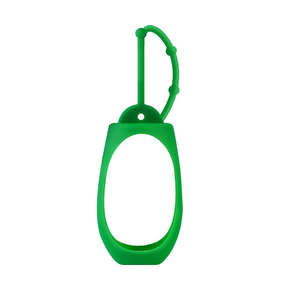 50ml Silicone Hand Sanitizer Protection Cover Anti-bacterial Portable Hand Sanitizer Bottle Accessories: Green