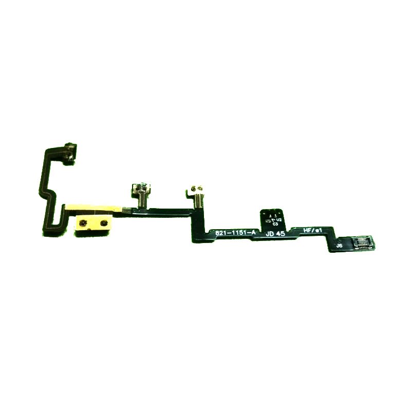 Power On Off Switch Flex Cable for iPad2 iPad 2 A1395 A1396 A1397 Volume Up Down Button Silent Mute Key Replacement: Gold