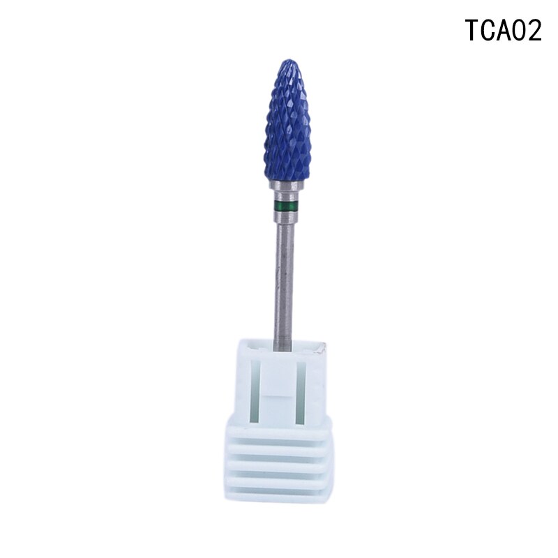 1pc keramische slijpkoppen voor het frezen van hardmetalen nagelboortjes, manicuremachines en freesjes voor acrylnagellak.: 2
