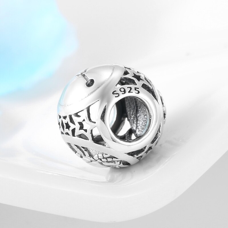 925 Sterling Silver 12 Constellation Cancer Beads Fit Original European Charm Bracelet zodiac necklace Charms Jewelry