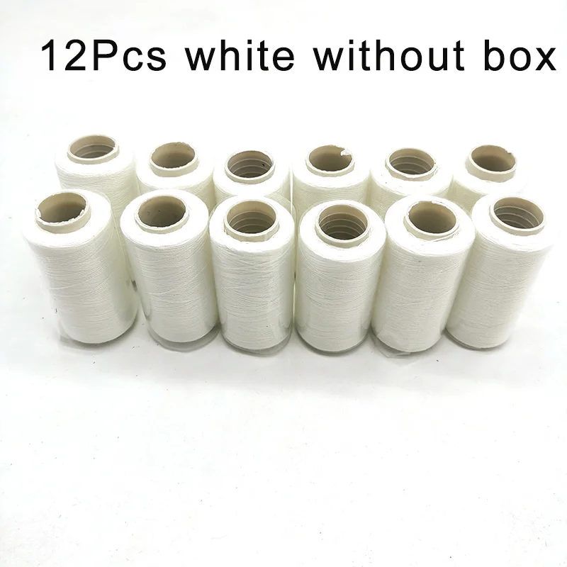 12Pcs Sewing Threads Kits Polyester Threads 380Yards Per Spools Embroidery Threads Bobbin Thread for DIY Crafts Sewing Machine: Brown