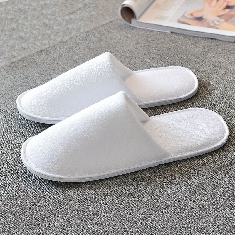 Kid Shoes Good Hotel Family Party Room Disposable Slippers Salon Spa Men Women Shoes Slippers: Beige / 1pc
