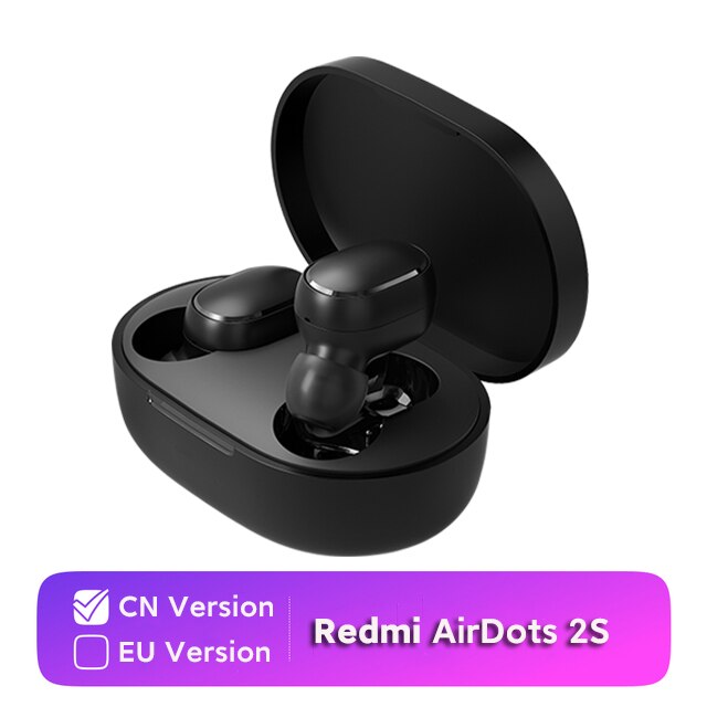 Xiaomi Redmi Airdots 2 słuchawki Bluetooth 5.0 Mi prawdziwe bezprzewodowe wkładki douszne podstawowy 2S zestaw słuchawkowy robić gier stereofoniczny gitara basowa redukcja szumów: CN Version