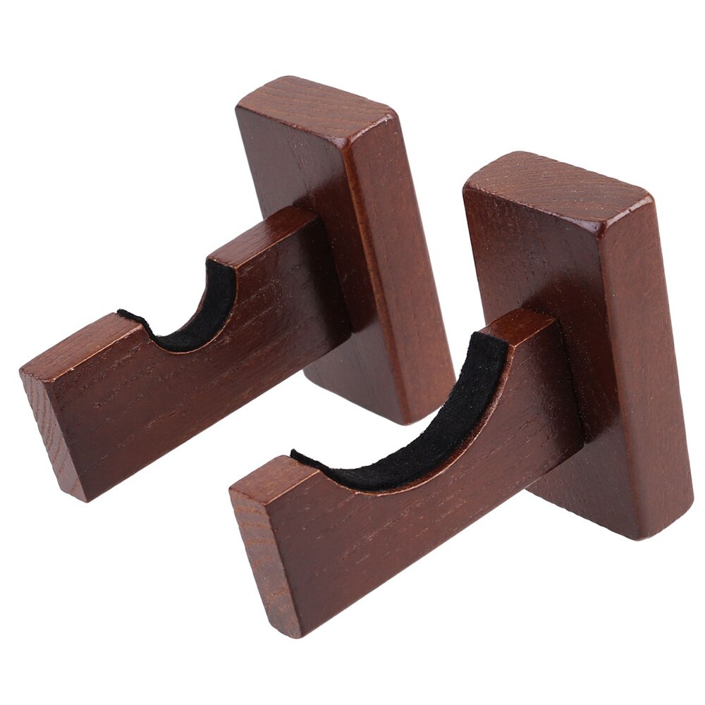 2 Pair Baseball Bat Display Holder Horizontal Wood Baseball Bat Bracket Rack