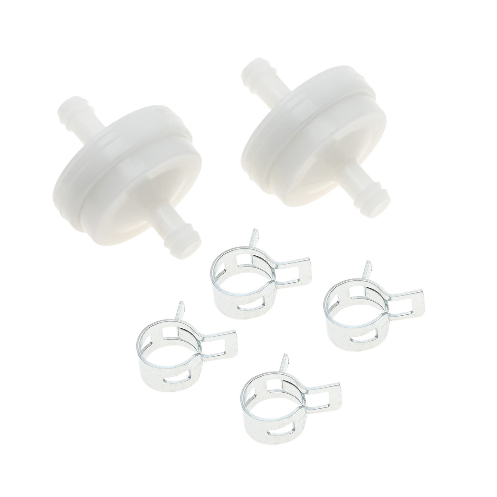 2 pezzi filtri carburante con 4 fascette stringitubo Strongthium tosaerba sostituzione gas per Briggs Stratton artigiano Toro 394358s 56679 ecc