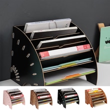 Multi-layer Standing Test Paper Tray Vertical Organizer File Rack A4 Data Storage Rack Student Office Stationery Binder Folder