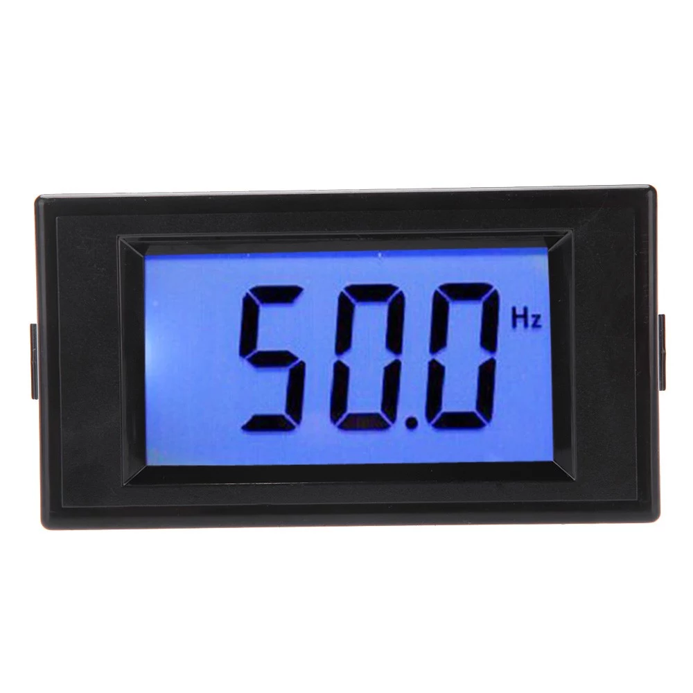 45.0-65.0Hz Blue LCD Digital Frequency Panel Meter Gauge Cymometer
