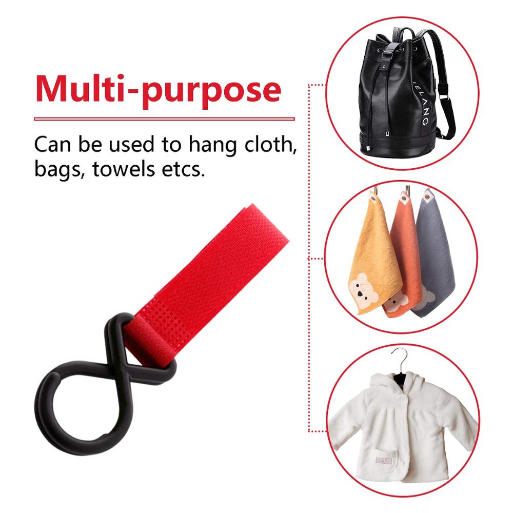 1 pièces Bébé Cintre Sac Bébé poussette accessoires Crochets Landau Panier Crochet bébé accessoires yoyo bébé poussette organisateur sac à dos crochet