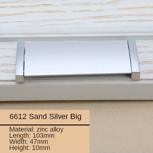 Zinklegering handvat, zwarte aluminium plaat, keukenkastdeurgreep, moderne kledingkast, ladeknop, meubeldecoratie: F