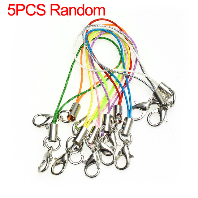 1/30 sztuk smycz na nadgarstek do telefonu komórkowego smycz Lariat sznury zapięcie karabińczykowe liny breloki haki pasek do telefonu komórkowego ciąg: Czerwony/różowy