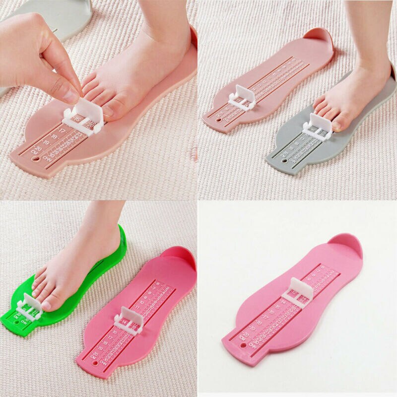 5 cores criança infantil pé medida calibre sapatos tamanho ferramenta régua de medição disponível abs bebê carro faixa ajustável 0-20cm tamanho