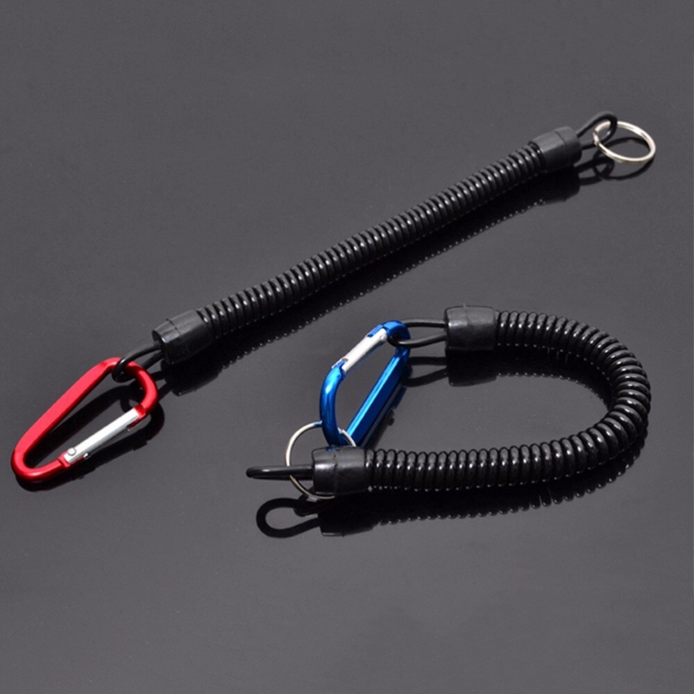 2 uds canotaje Kayak soga de seguridad pesca cordones de protección cuerda de cordón con mosquetón barra pinzas para pescado labio Grips herramientas de aparejos