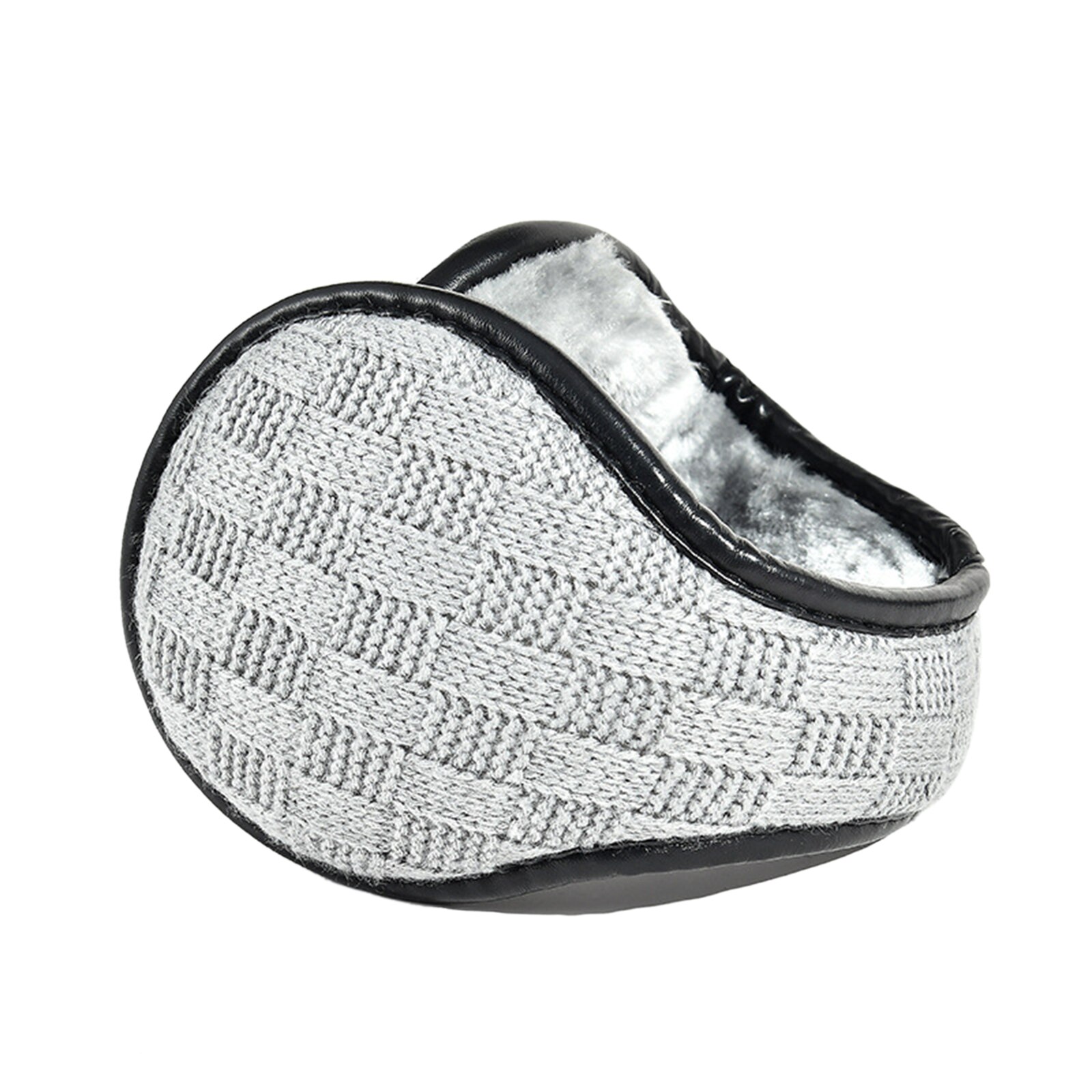 Calentadores de orejas para hombre y mujer, orejeras cálidas de lana plegables a prueba de viento para ciclismo, correr, esquiar, Invierno: Marfíl