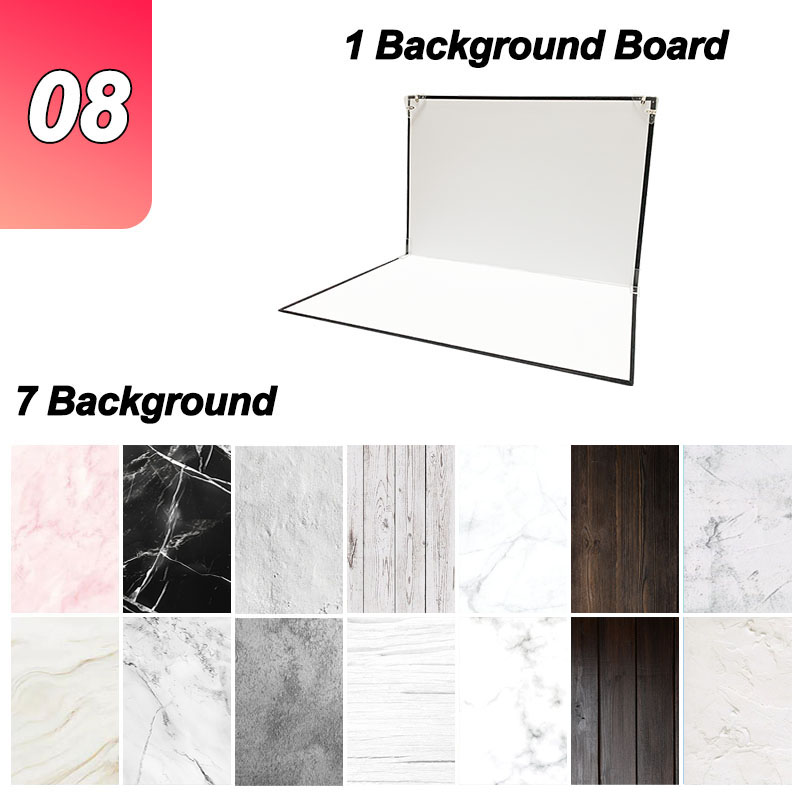 42x30cm Photography Backdrop Board 7 Pcs 2 Sided P... – Grandado