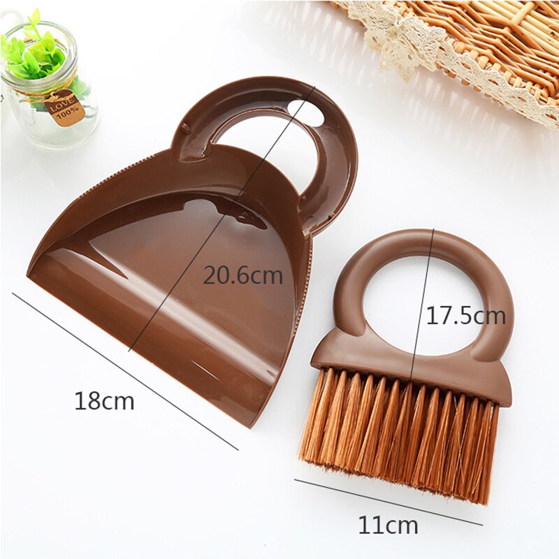 2pcs Multifunction Computer Window Cleaning Brush Dust Shovel Plastic Brooms Shovel Set Broom Dustpans Kitchen Cleaning Tools
