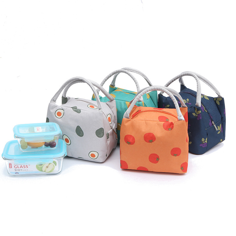 PURDORED-Bolsa de almuerzo de Color sólido para mujer, bolsa térmica con aislamiento térmico, ideal para el almuerzo, ideal para niños, 1 unidad