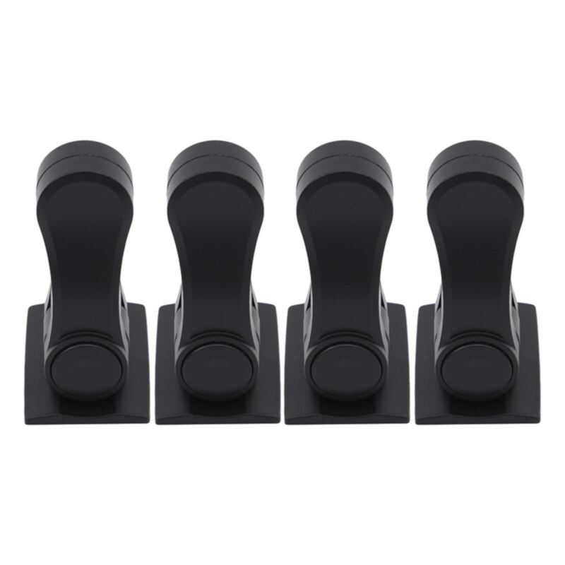 4 Stks/pak Baby Veiligheidsslot Deur Hendel Sloten Beveiliging Peuter Proof Deuren Lijm Hevels Handvat Compatibel Kinderen Levert: Black