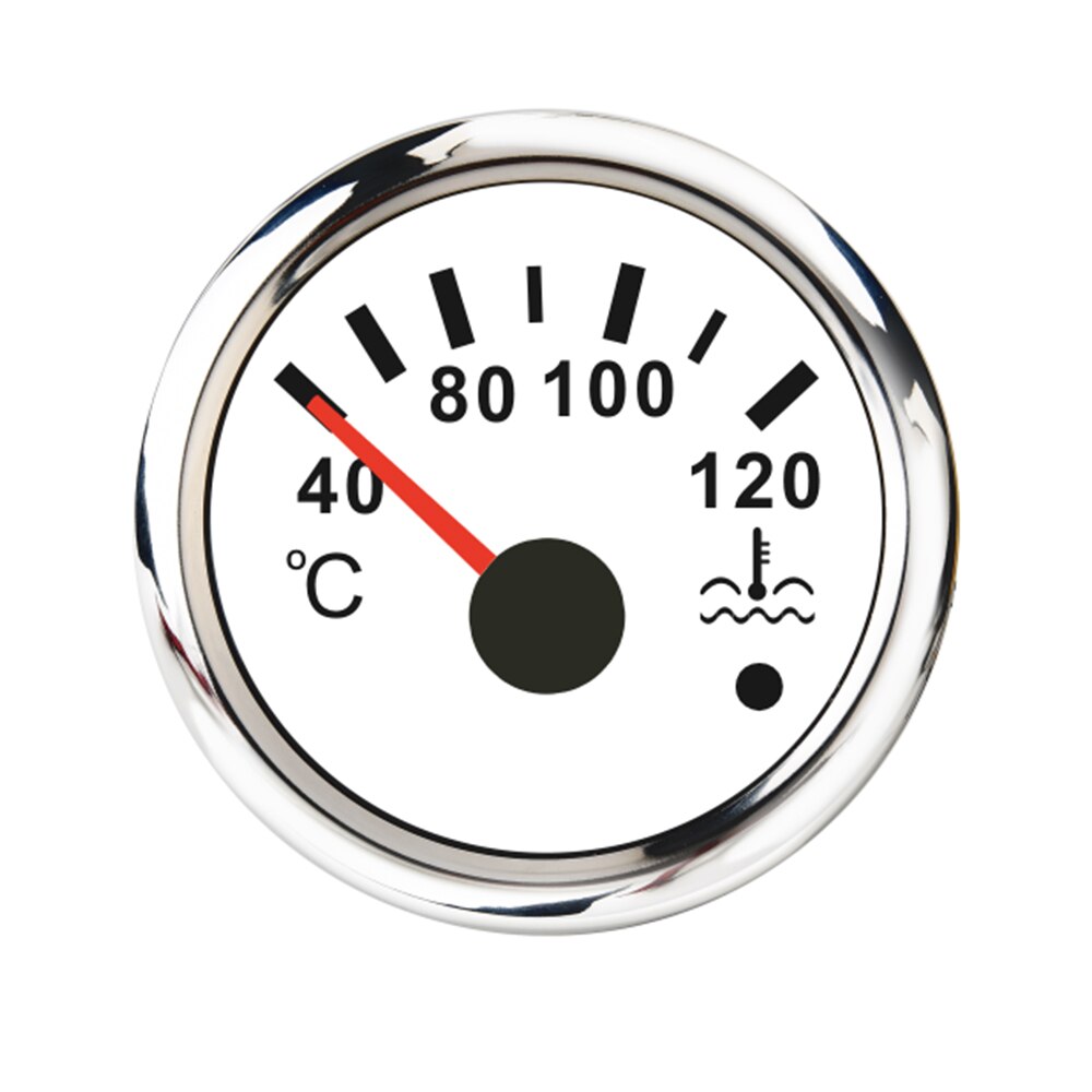 Jauge de température d&#39;eau 40 ~ 120Celsius 52MM, indicateur de température d&#39;eau étanche 9-32V pour voiture, moto, bateau