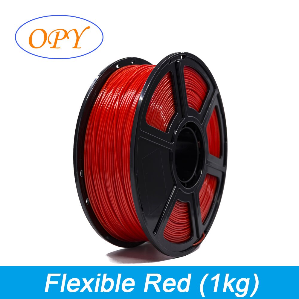 3D Filament Tpu elastyczny 1.75 Mm materiał do drukowania nici natura kolory czarny 0.5Kg 1Kg 10M 100G próbka: Fluo różowo-czerwony