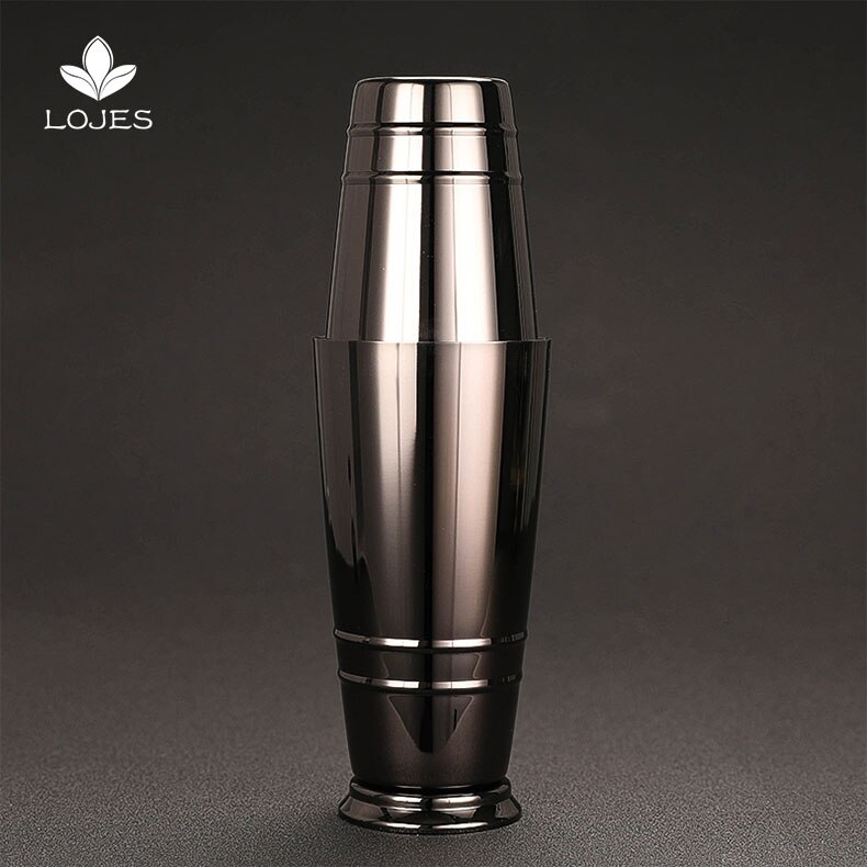 Get Viski Globe Stainless Steel Cocktail Shaker With Etched Map And