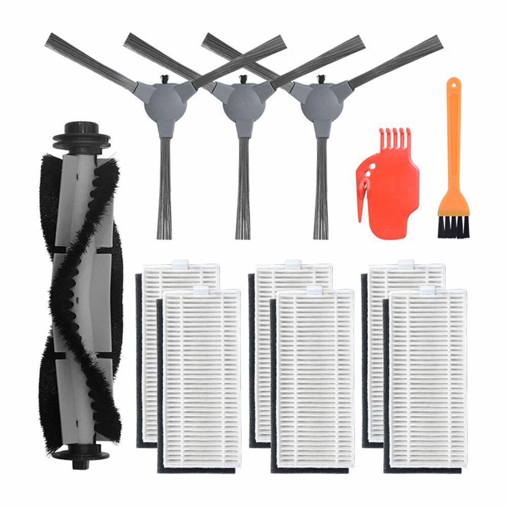Rolki szczotka główna filtr zmywalny szczotka boczna dla Coredy R550 R500 + R600 R650 R750 D400 odkurzacz robot końcówka robić mopa części: 5