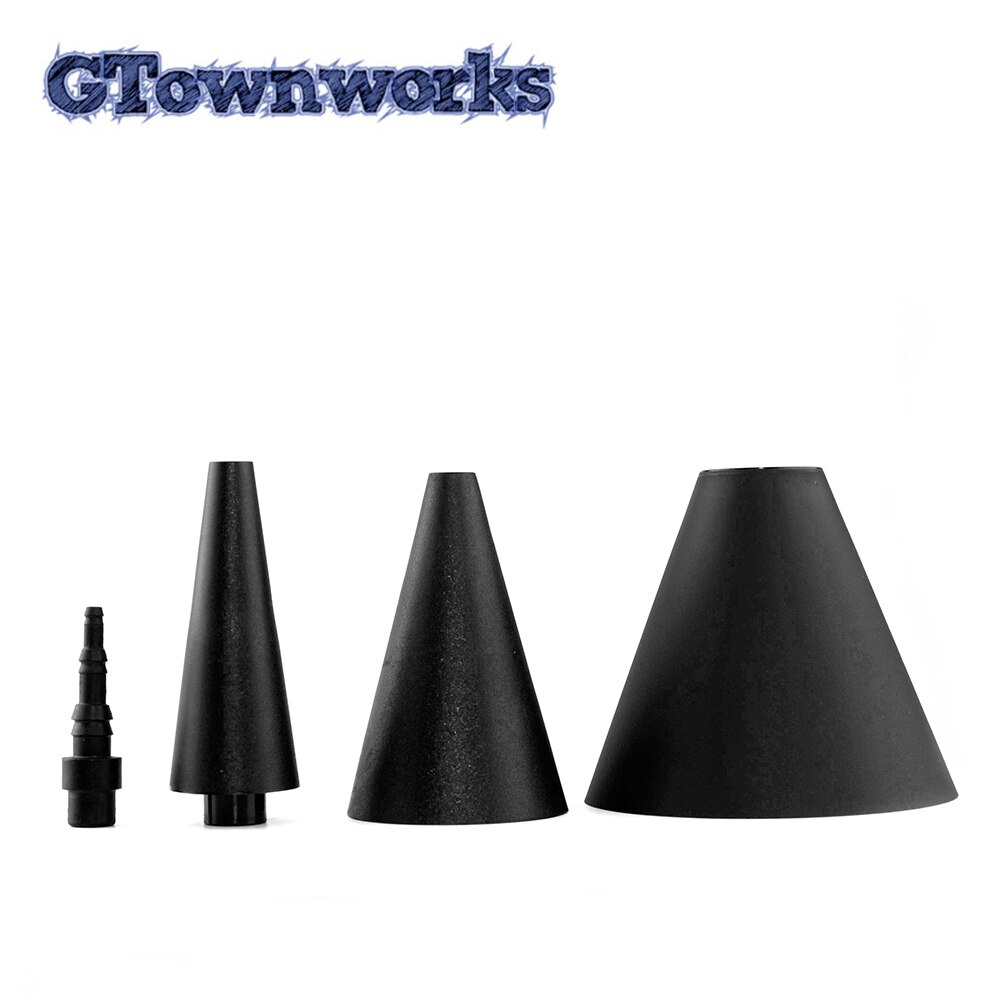 4pcs Smoke Machine Interface Converter Adapter Cone Set Exhaust Air Inlet Gas Leakage Locator