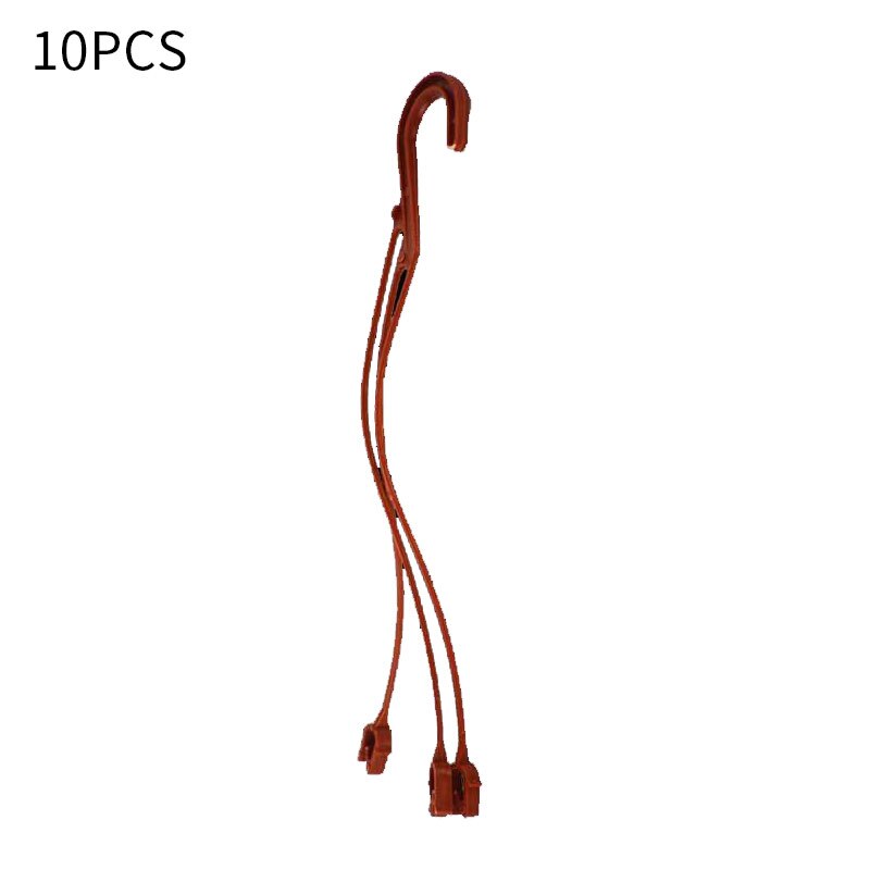 Trwała plastikowa doniczka hak wiszący kosz haki doniczka wsparcie haki wieszak na rośliny doniczkowe ogrodnictwo sadzarka haki narzędzia: 24cm czerwony